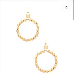 Vanessa Mooney Crawford large gold hoops